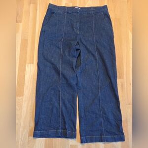 Nine West Dark Blue Wide-Leg Jeans